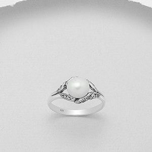 034 🆕 925 Silver Freshwater Pearl Ring